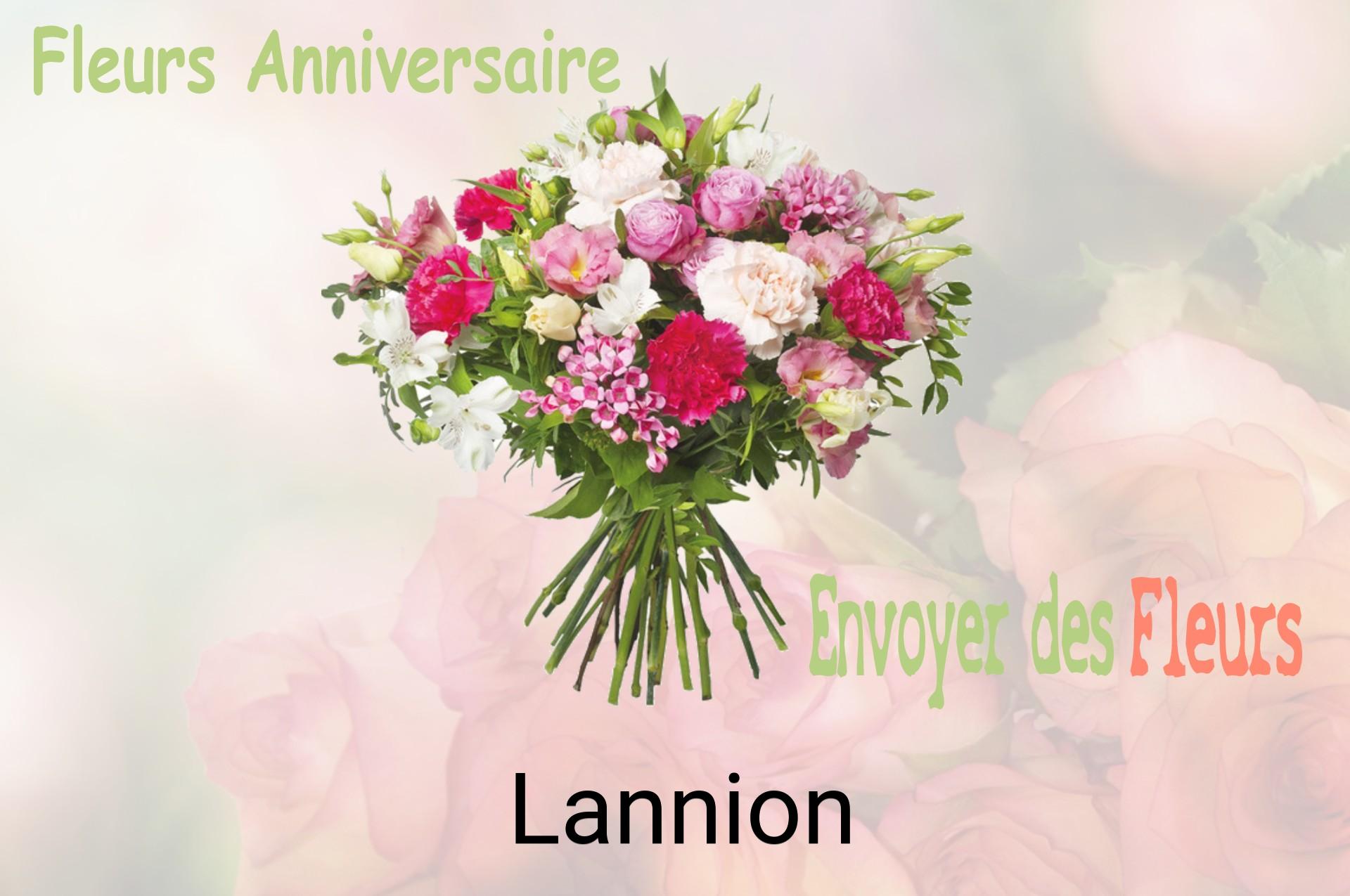 Bouquet de fleurs d’anniversaire livré à Lannion