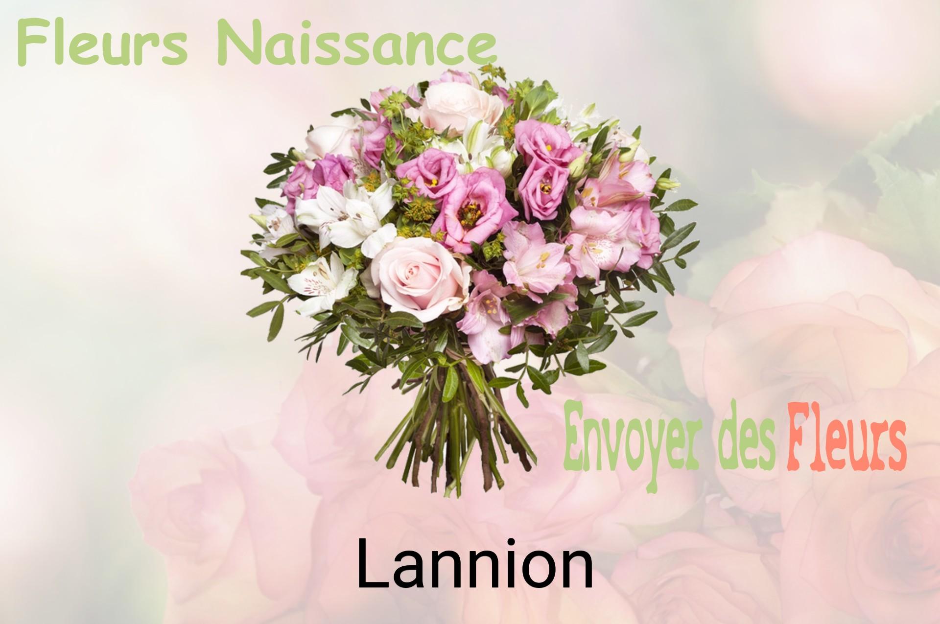 Bouquet de fleurs de naissance livré à Lannion